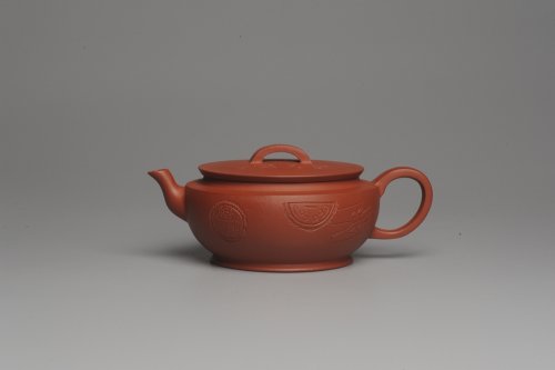 美壶定制老师紫砂壶 美壶特惠 老清水泥 精致大蕴汉瓦 助工俞霞文气装饰瓦当 大口实用 茶人醉爱 原矿清水泥