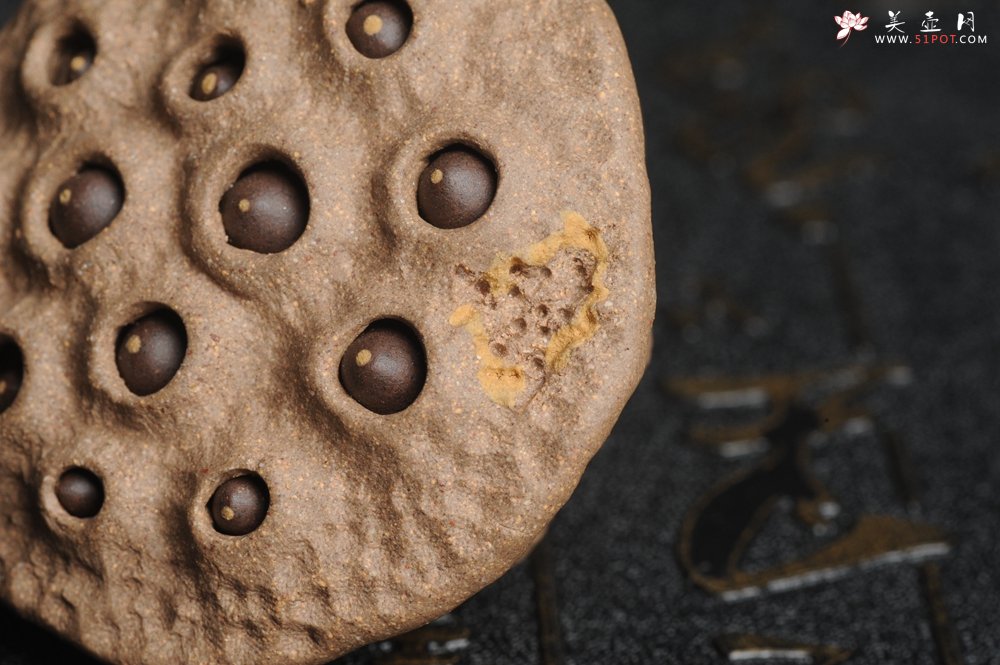 紫砂壶图片：美宠特惠 回馈壶友 精致性价比老段泥莲蓬茶宠直径5.5cm长度5.5cm左右 - 美壶网