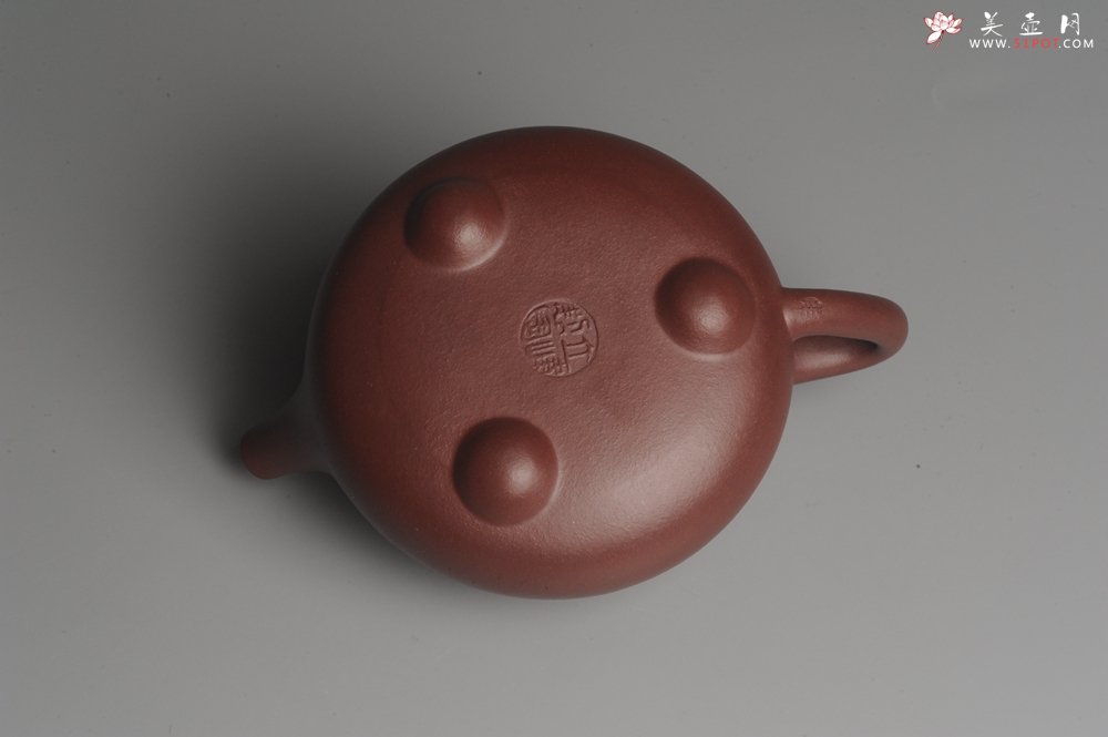 紫砂壶图片：美壶特惠 精致做工经典平盖小石瓢 精刻梅花 暗香浮动 灰常雅致 - 美壶网