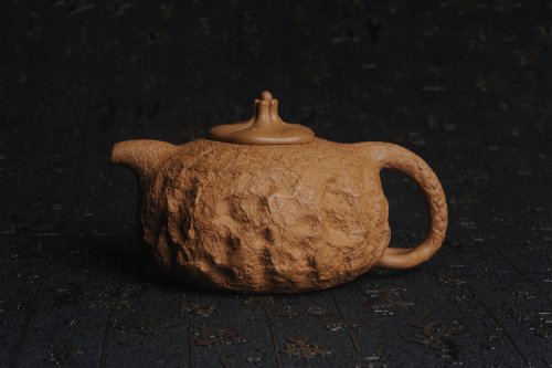 美壶定制紫砂壶 美壶特惠 进步明显优质黄金段全手工供春壶 异型盖 难度大 肌理丰富 黄金段