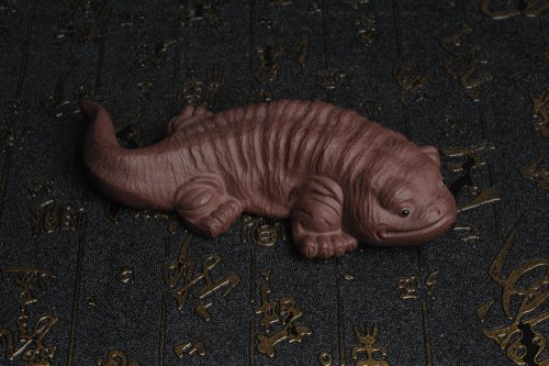 美壶定制紫砂壶 美宠特惠 回馈壶友 精致性价比紫泥娃娃鱼茶宠 憨厚可爱长13.5cm高2.8cm左右 原矿紫泥