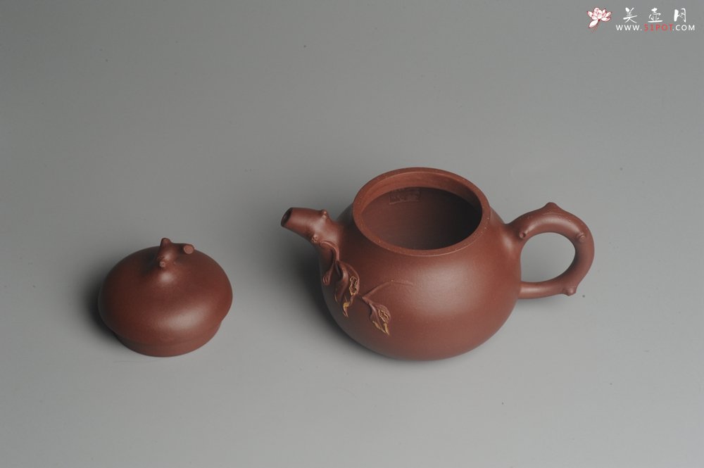 紫砂壶图片：美壶特惠 精致小花货瓜熟蒂落 - 美壶网