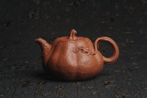 美壶定制紫砂壶 美壶特惠 精致卡盖全手工油润降坡泥仿生小叶歪瓜 难度大 原矿降坡泥