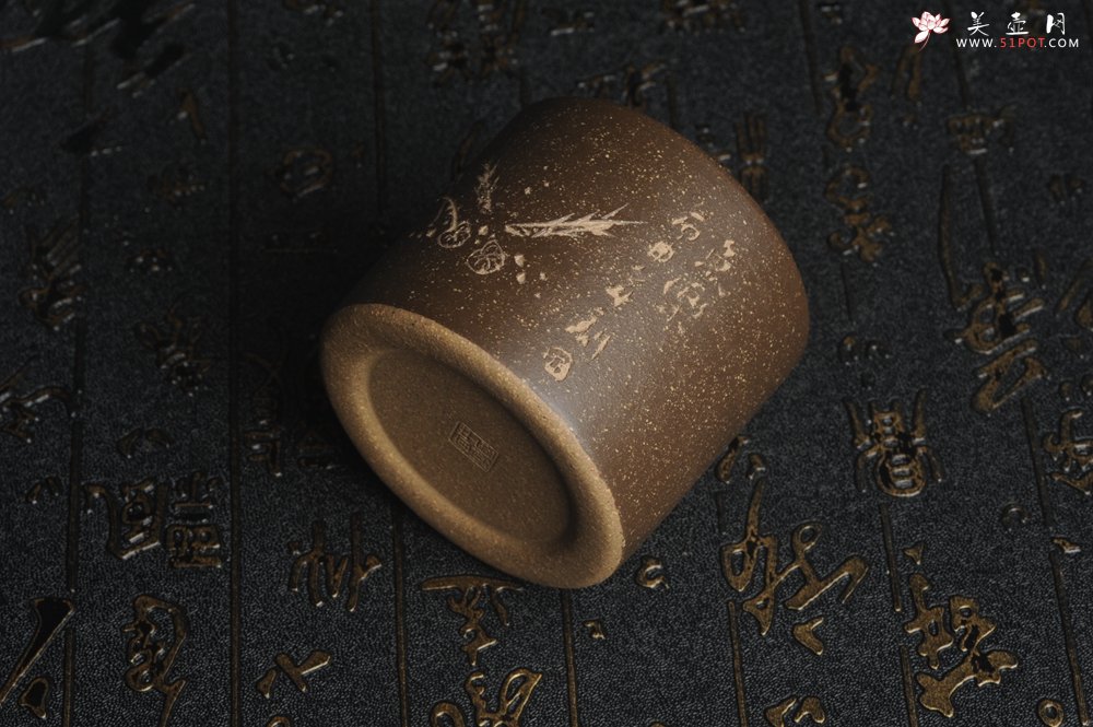 紫砂壶图片：美杯特惠 精品好泥好工好刻雅致厚实品茗杯 缸杯 鱼乐杯 - 美壶网