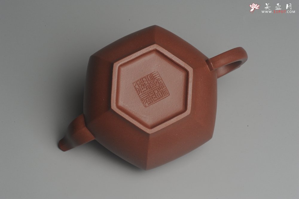 紫砂壶图片：实力派张海艳全手工小品笑樱壶 做工灰常精致 线面挺括 - 美壶网