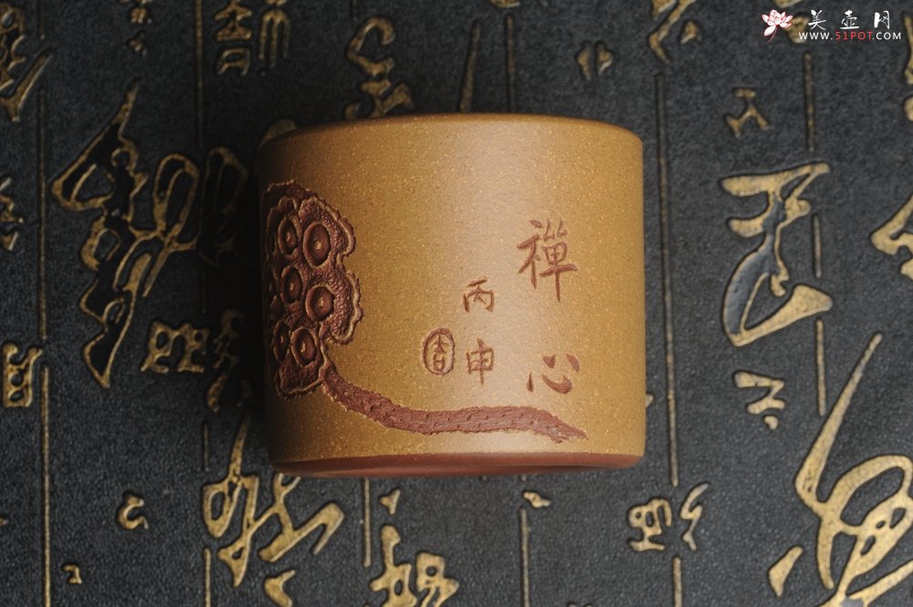 紫砂壶图片：美杯中秋特惠 精品好泥好工好刻雅致厚实品茗杯 缸杯 主人杯 一套三只 送礼佳品 - 美壶网