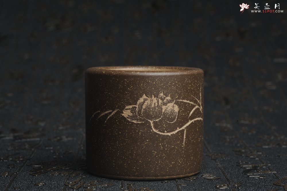 紫砂壶图片：美杯特惠 精品好泥好工好刻雅致厚实品茗杯 缸杯 鱼乐杯 - 美壶网