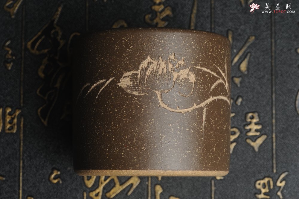 紫砂壶图片：美杯中秋特惠 精品好泥好工好刻雅致厚实品茗杯 缸杯 主人杯 一套三只 送礼佳品 - 美壶网