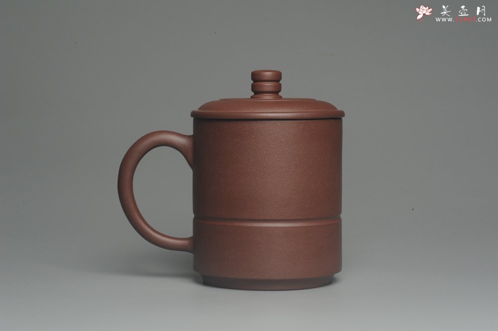 紫砂壶图片：美杯特惠 办公旅行便携式茶具上善若水盖杯 泥料超好 - 美壶网