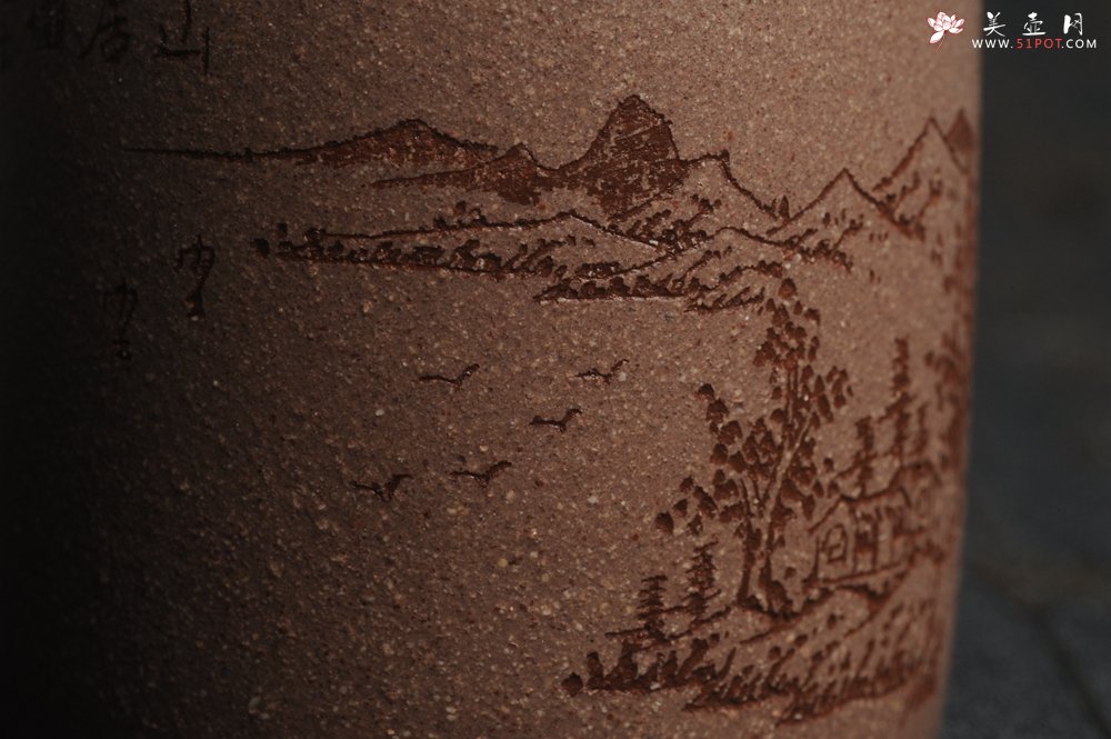 紫砂壶图片：美杯中秋特惠 精品好泥好工好刻雅致厚实品茗杯 缸杯 主人杯 一套三只 送礼佳品 - 美壶网