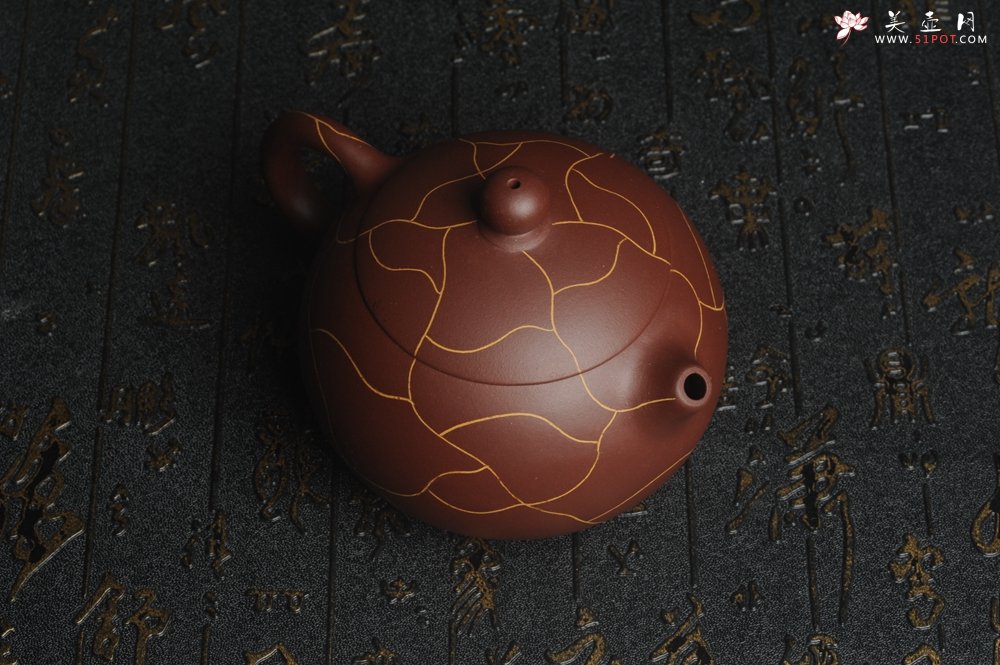 紫砂壶图片：美壶特惠 精工冰纹西施 茶人醉爱 - 美壶网