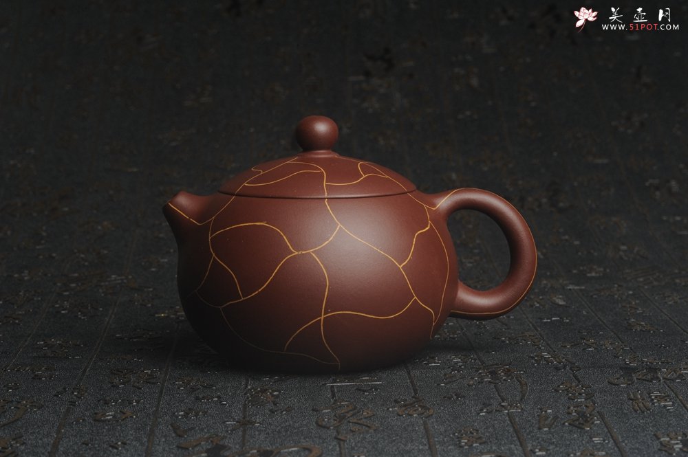 紫砂壶图片：美壶特惠 精工冰纹西施 茶人醉爱 - 美壶网
