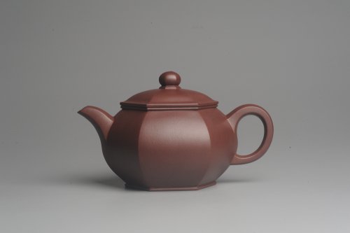 张海庄紫砂壶 全手工六方宫灯 大气饱满 做工精致 原矿紫泥