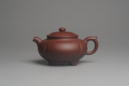 美壶定制老师紫砂壶 美壶特惠 优质红拼泥精致四足菊蕾壶 大口实用 出水如柱 养后特油润 