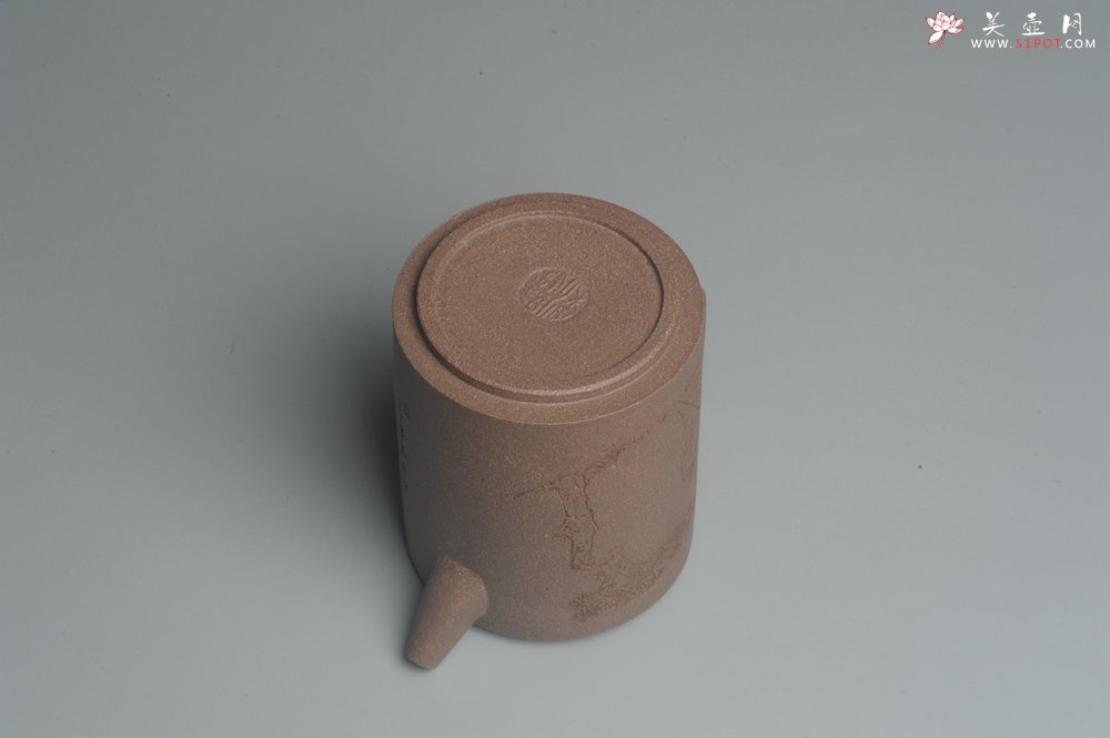 紫砂壶图片：美壶特惠 优质老段文人集狮壶 禾人老师即兴装饰 - 美壶网