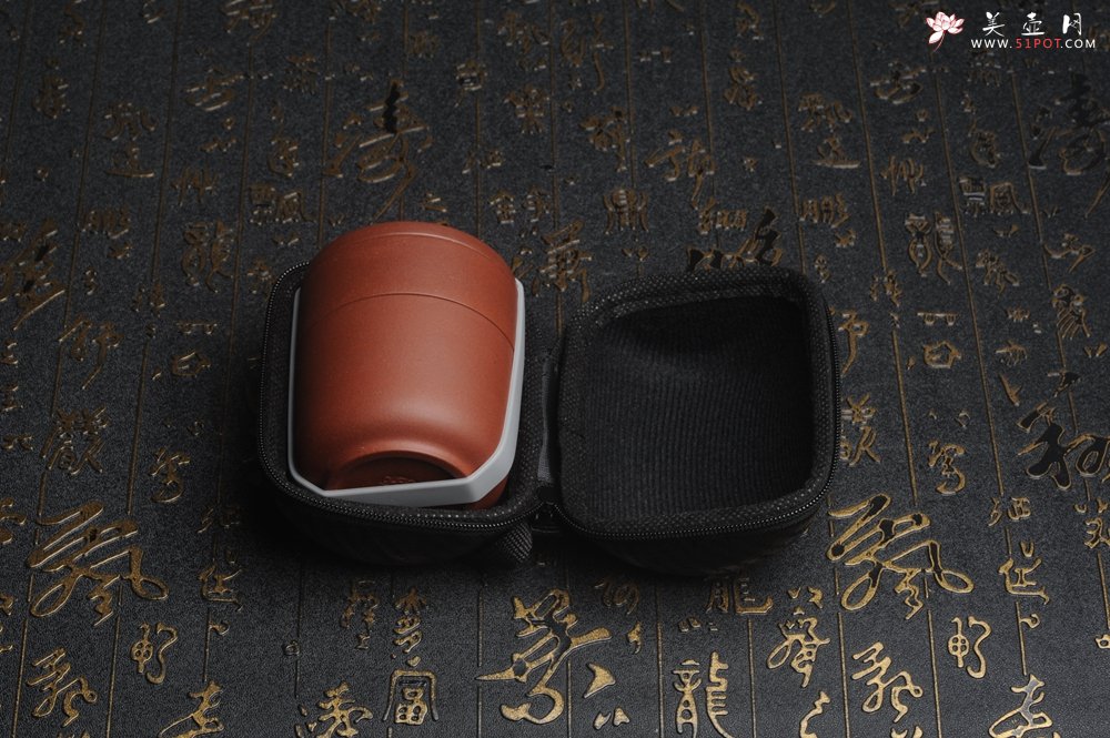 紫砂壶图片：美杯特惠 便携式办公旅行杯 泥料和做工超好 高8.5cm直径6.5cm - 美壶网