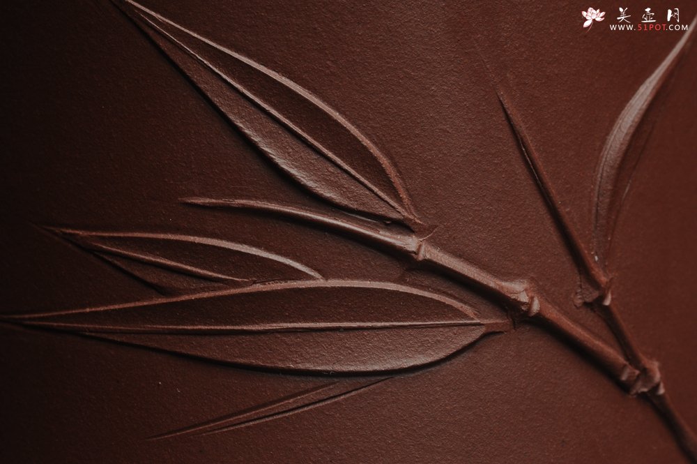 紫砂壶图片：美杯特惠 年底特惠 年货 做工精致竹节竹叶盖杯 - 美壶网