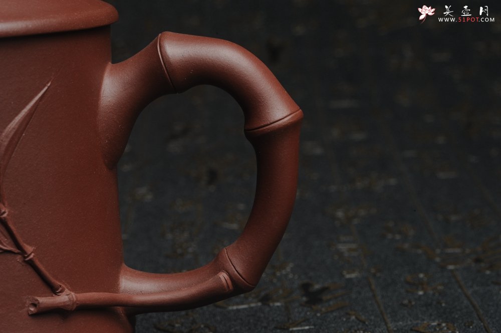 紫砂壶图片：美杯特惠 年底特惠 年货 做工精致竹节竹叶盖杯 - 美壶网