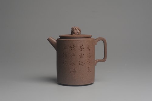 美壶定制老师紫砂壶 美壶特惠 优质老段文人集狮壶 禾人老师即兴装饰 老段泥