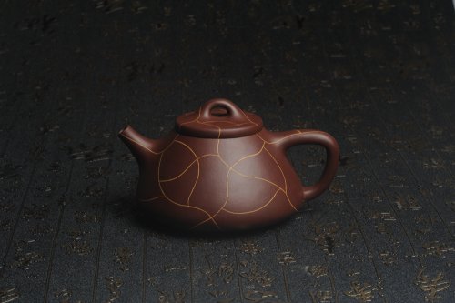 美壶定制紫砂壶 美壶特惠 优质紫泥精工冰纹石瓢壶 特实用 出水如柱 养后油润 原矿紫泥