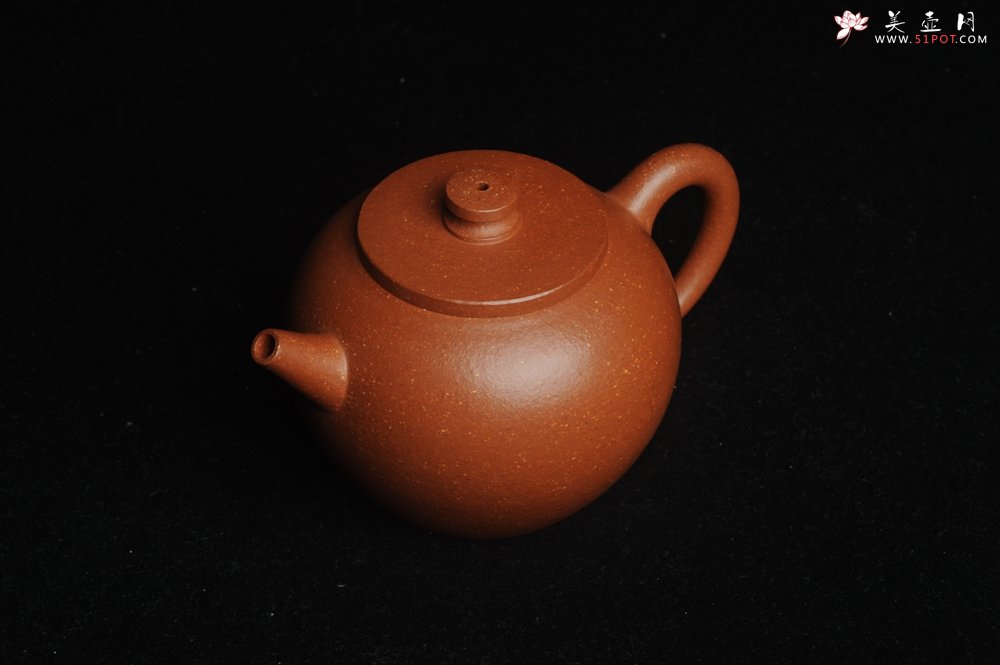 紫砂壶图片：美壶特惠 潜力股殷老师全手工特好降坡泥摹古巨轮壶 茶人醉爱 - 美壶网