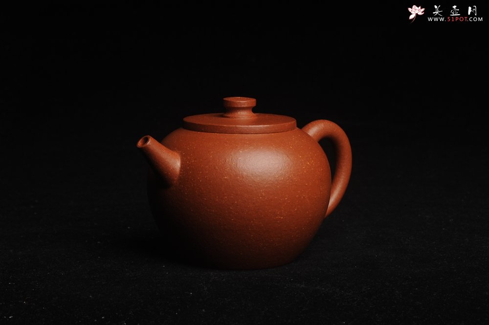 紫砂壶图片：美壶特惠 潜力股殷老师全手工特好降坡泥摹古巨轮壶 茶人醉爱 - 美壶网