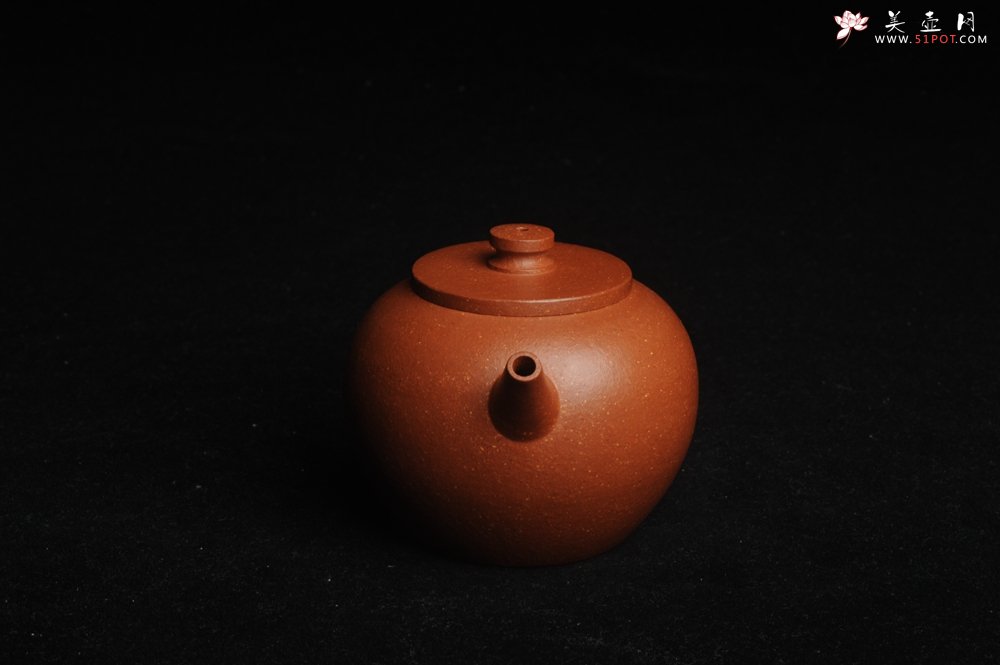 紫砂壶图片：美壶特惠 潜力股殷老师全手工特好降坡泥摹古巨轮壶 茶人醉爱 - 美壶网