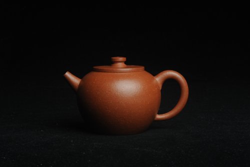 殷老师紫砂壶 美壶特惠 潜力股殷老师全手工特好降坡泥摹古巨轮壶 茶人醉爱 原矿降坡泥