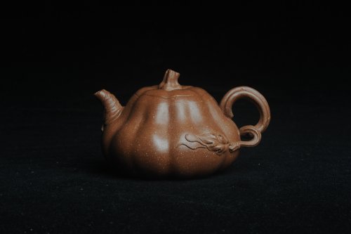 美壶定制紫砂壶 美壶特惠 优质降坡泥全手卡盖小叶歪瓜 茶人醉爱 原矿降坡泥