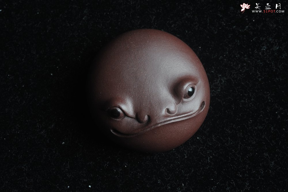 紫砂壶图片：美宠特惠 超可爱的精工萌蛤蟆 直径4.5cm - 美壶网