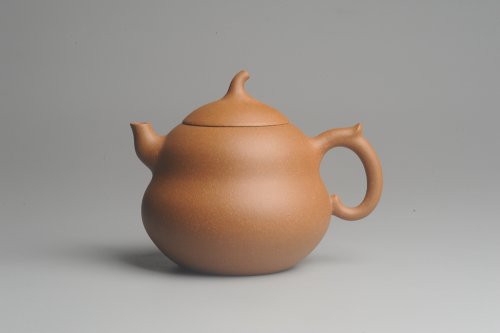 美壶定制紫砂壶 美壶特惠 特好降坡泥精工葫芦壶(福禄) 灰常文气 原矿降坡泥