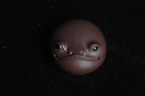 美壶定制紫砂壶 美宠特惠 超可爱的精工萌蛤蟆 直径4.5cm 原矿紫泥