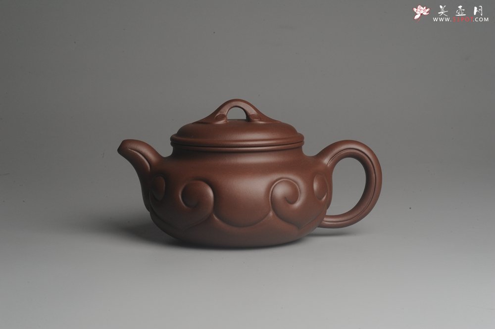 紫砂壶图片：美壶特惠 优质紫泥 精工仿古如意 茶人醉爱 - 美壶网