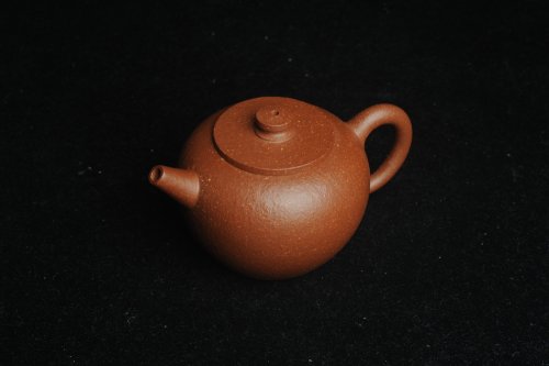 殷老师紫砂壶 美壶特惠 潜力股殷老师全手工特好降坡泥摹古巨轮壶 掌中宝 茶人醉爱 原矿降坡泥