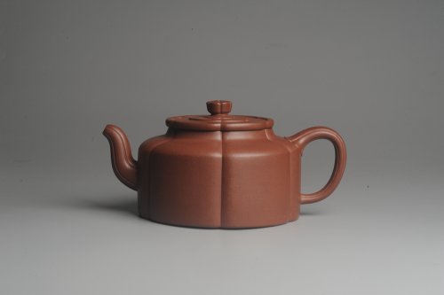 张海艳紫砂壶 实力派张海艳手工压制成型精工梅花周盘壶 气势磅礴 原矿底槽清