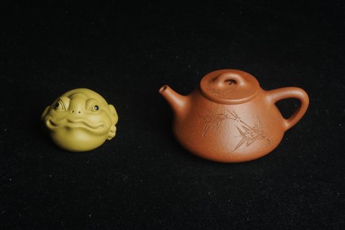 王静然紫砂壶 美壶特惠 超精致特好降坡泥小品子冶石瓢 刻竹 居不可无竹 原矿降坡泥