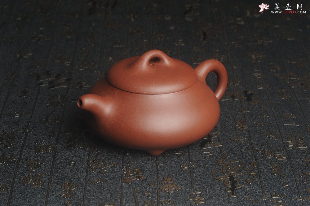 紫砂壶图片：美壶特惠 精致汉棠石瓢壶 茶人醉爱 - 美壶网