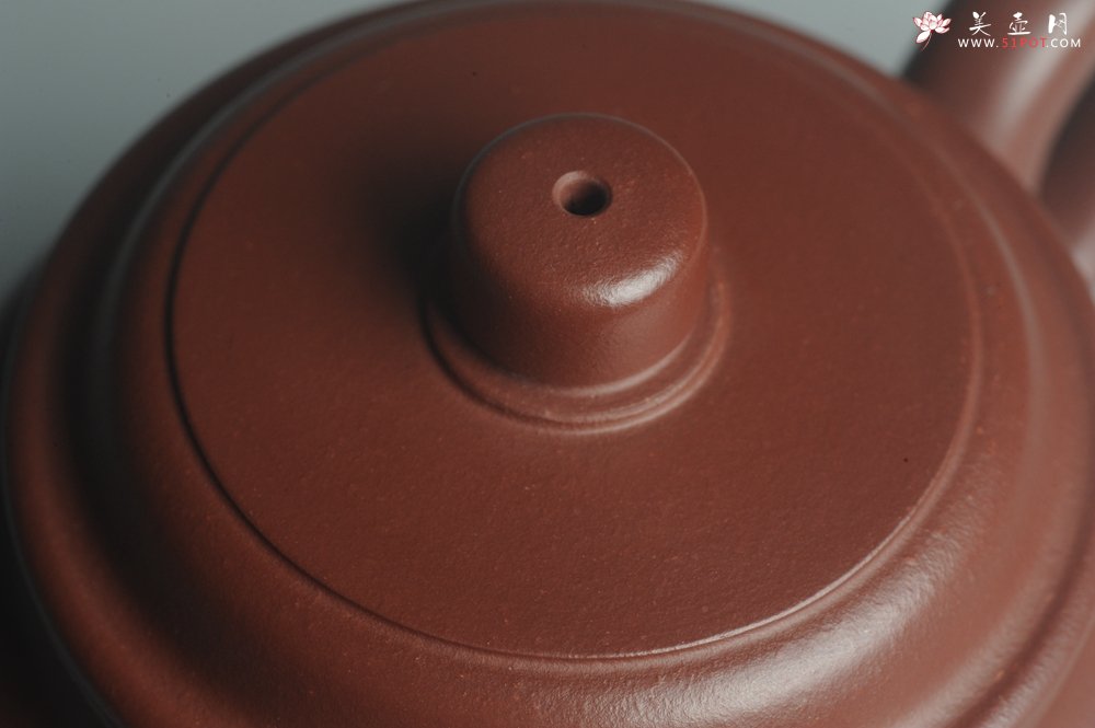 紫砂壶图片：油润黄龙山4号深井红皮龙 全手工德中壶 做工特好 明月几时有 把酒问青天 - 美壶网