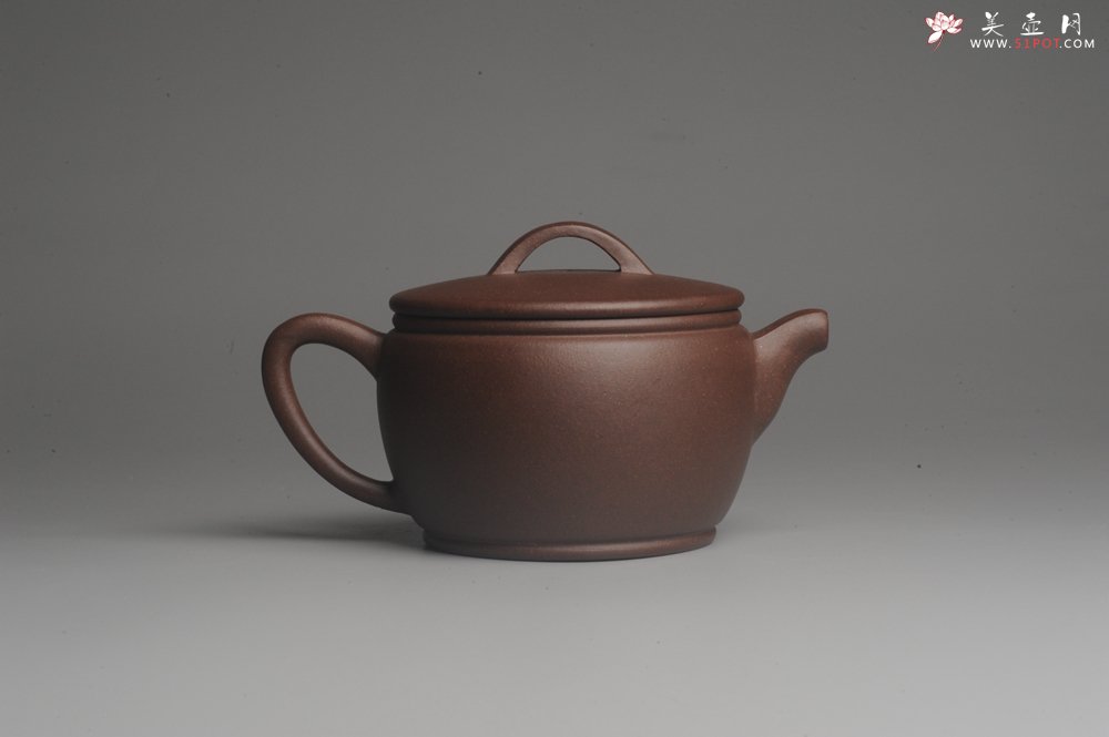 紫砂壶图片：美壶特惠 精致黑星老紫泥汉瓦 茶人醉爱 - 美壶网