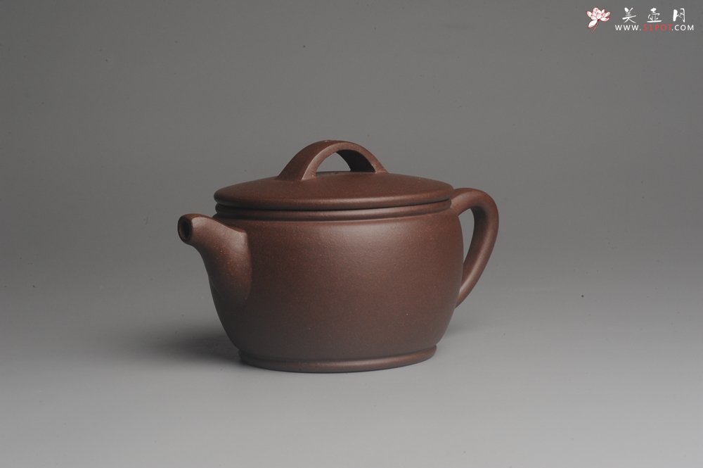 紫砂壶图片：美壶特惠 精致黑星老紫泥汉瓦 茶人醉爱 - 美壶网