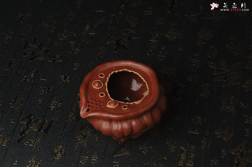 紫砂壶图片：精致特惠清水泥莲蓬公道杯快客杯一套 - 美壶网