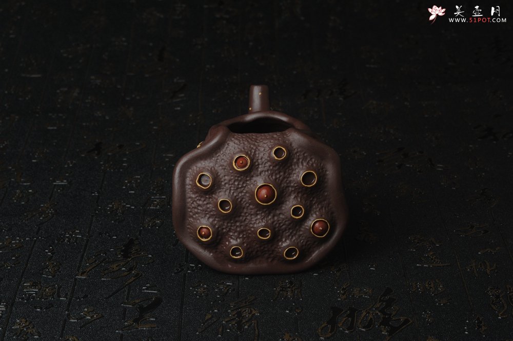 紫砂壶图片：精致特惠莲蓬公道杯 - 美壶网