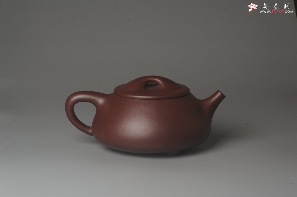 紫砂壶图片：美壶特惠实力派艺人特精工紫泥超大满瓢 难度特别大 足足做了一个星期成型难实用杠杠的特适用夏天牛饮 - 美壶网