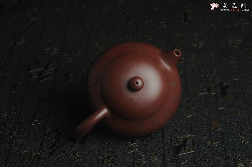 紫砂壶图片：【好壶已结缘 预定】油润底曹青 全手工高文旦 装饰人物 特文气 - 美壶网