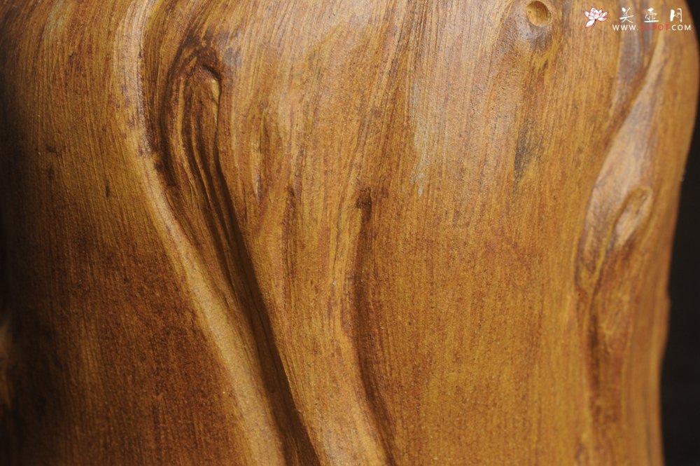 紫砂壶图片：特惠文气树桩茶叶罐 - 美壶网