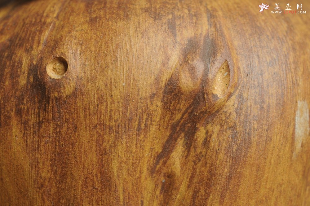 紫砂壶图片：特惠文气树桩茶叶罐 - 美壶网