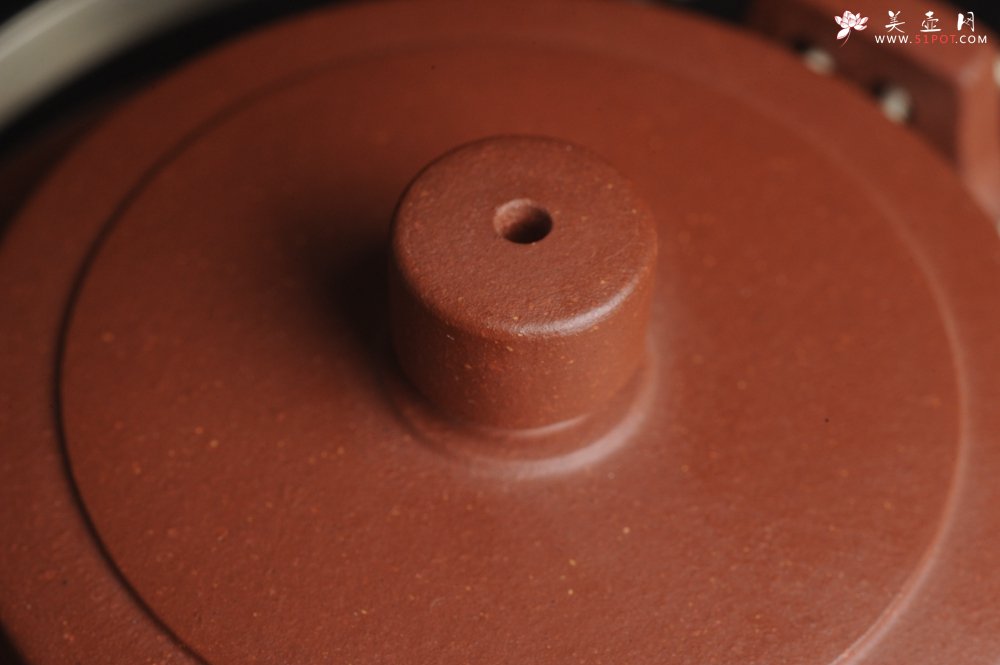 紫砂壶图片：美壶特惠 优质红清水泥精致宫廷直汲提梁 提梁为纯银材质 - 美壶网