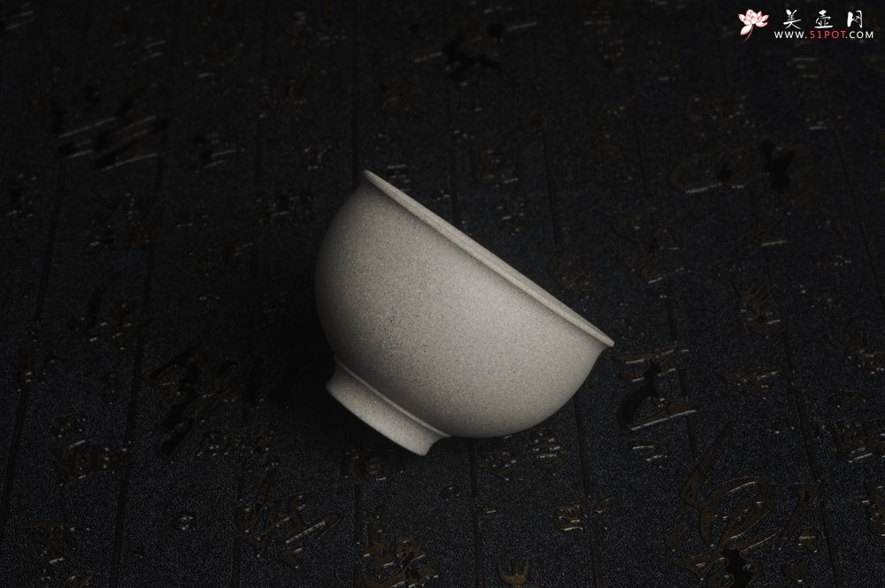 紫砂壶图片：优质白段泥精致手工品茗杯主人杯 茶人醉爱 - 美壶网