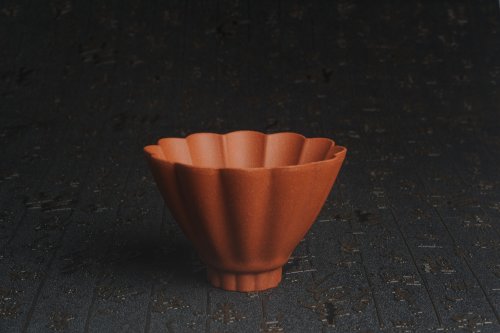 美壶定制紫砂壶 美杯特惠 超精工厚实特好降坡泥菱花杯 主人杯 原矿降坡泥