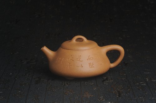 周小培紫砂壶 油润老段泥(此泥料属于家藏老料！油润无比，识者自知！)全手工曼生石瓢 助工精心装饰 特文气 老段泥